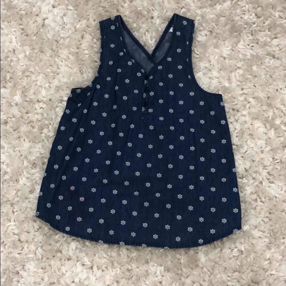 3/$12 Girls Denim Tank top